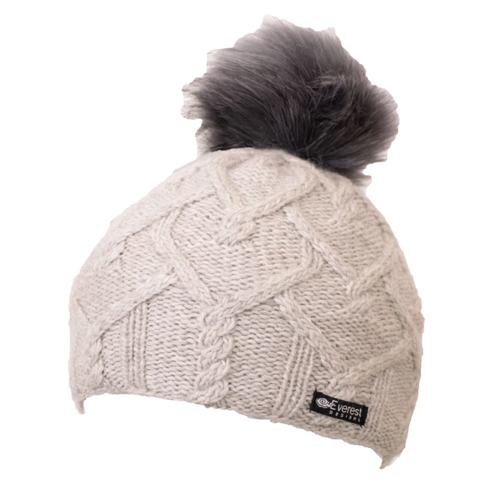 Everest Designs Priya Fleece Lined Wool Ivory Beanie Hat