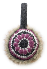 Everest Designs Faux Fur Lined Wool Earmuffs: Raspberry