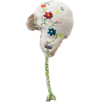 Everest Designs Reshma Lined Wool Oatmeal Earflap Hat