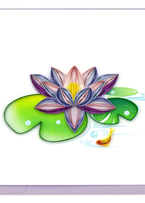 Quilling Card Water Lily Quilled Card