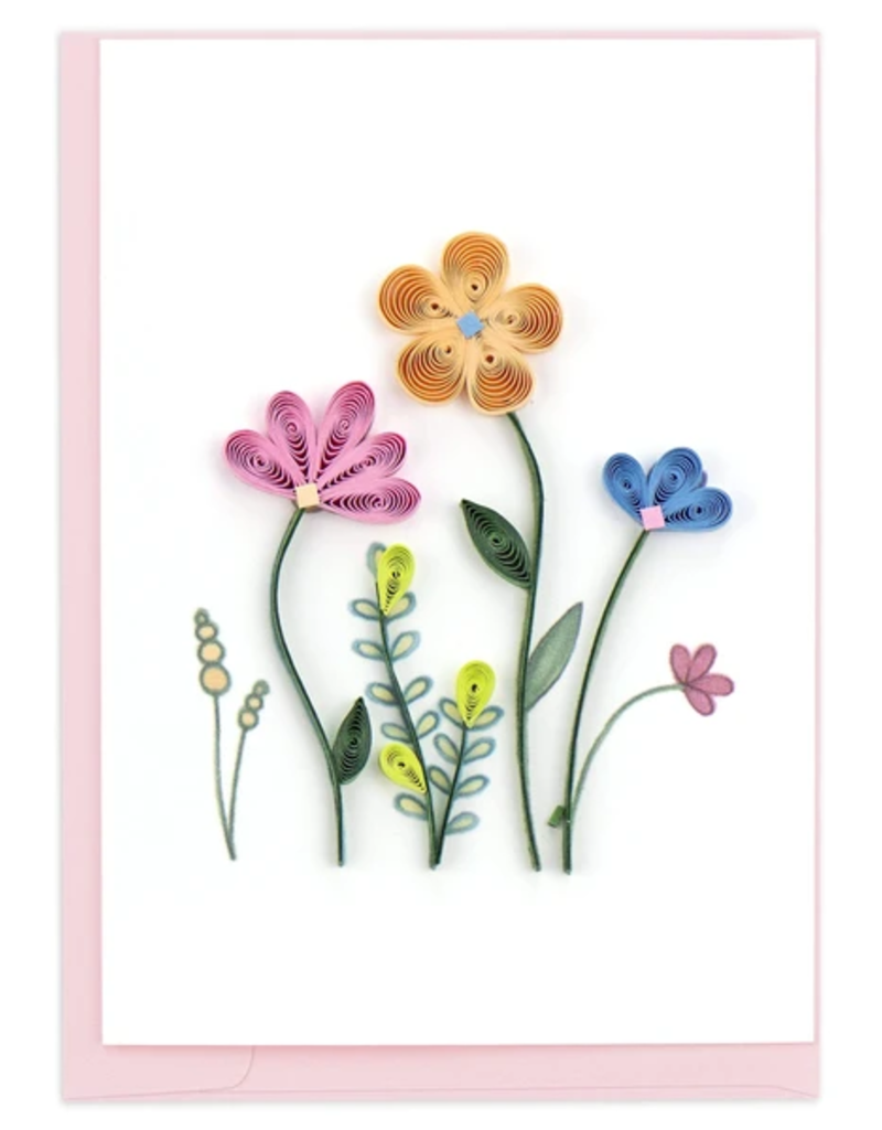 Quilling Card Wildflower Quilled Gift Enclosure Card