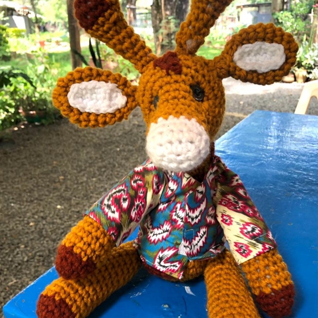 Creation Hive Crocheted Giraffe Stuffed Animal