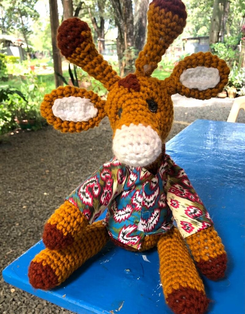 Creation Hive Crocheted Giraffe Stuffed Animal