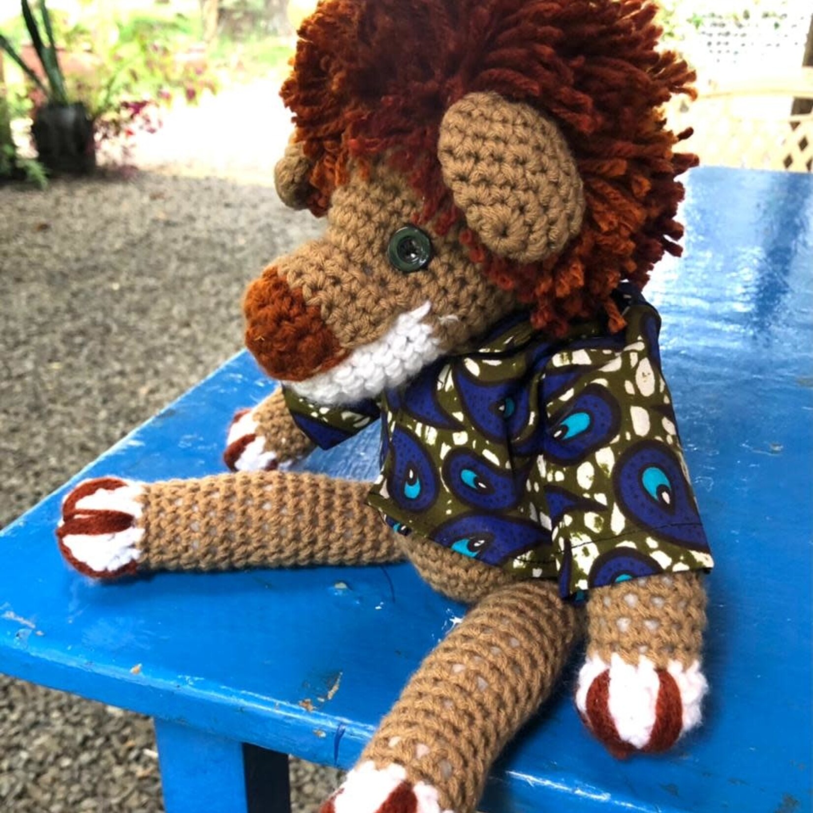 Creation Hive Crocheted Lion Stuffed Animal