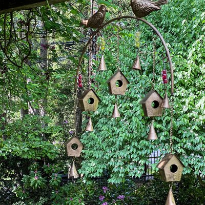 Global Crafts Metal Birdhouse Chime