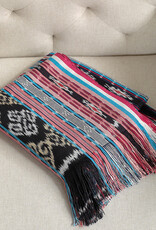 Serrv Ikat Dobi Throw - Pink & Teal