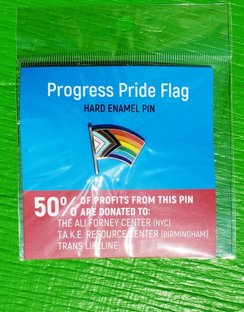 Microcosm Progress Pride Flag Hard Enamel Pin