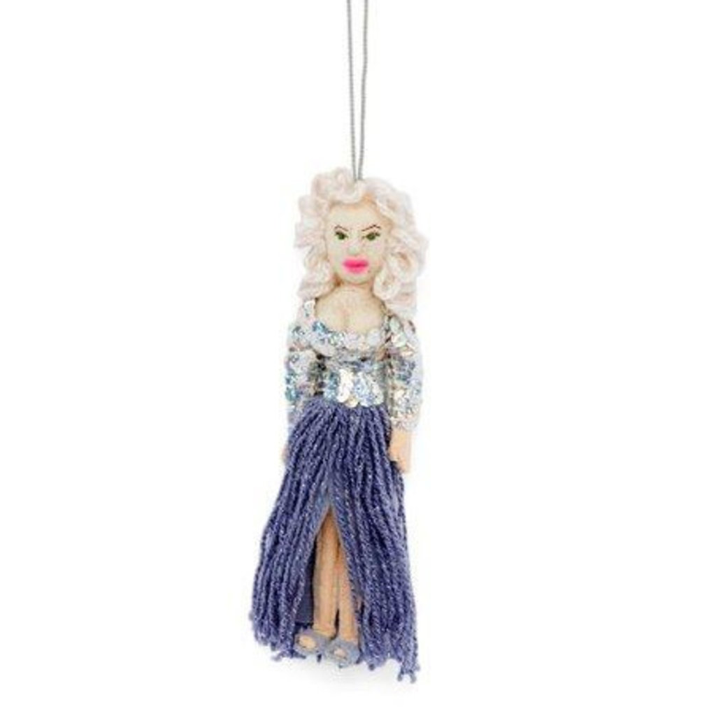 Silk Road Bazaar Dolly Parton Felt Ornament