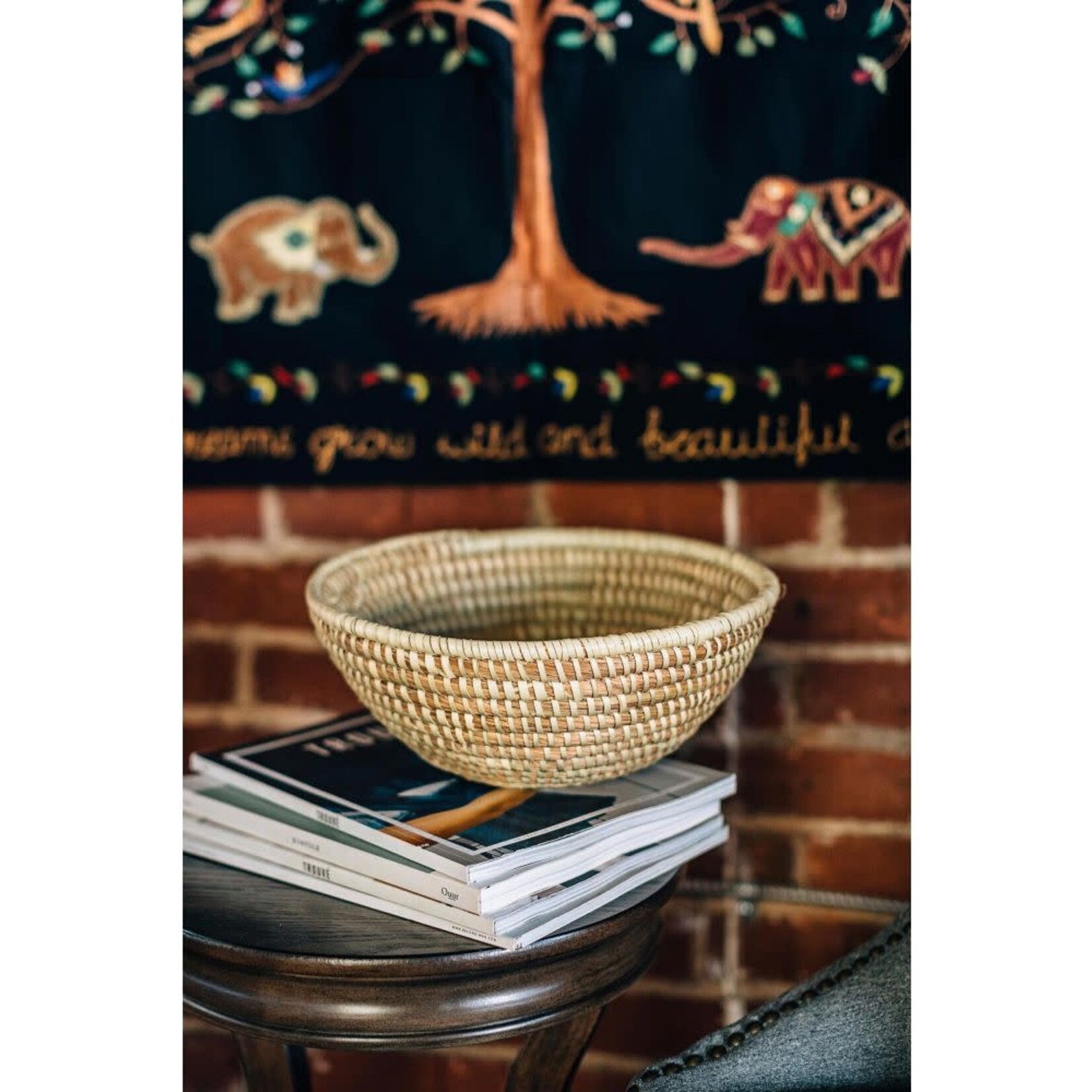 Ten Thousand Villages Medium Kaisa Grass Basket