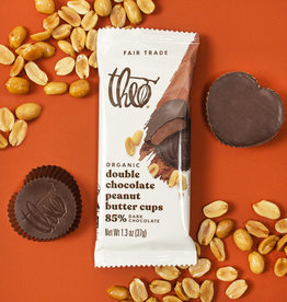 Theo Chocolate Double Chocolate Peanut Butter Cups: 85% Dark