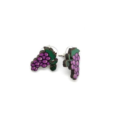 Dunitz & Co Fruit Stud Earrings: Grapes