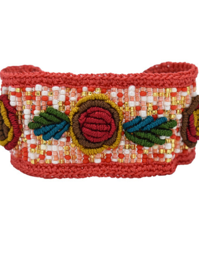 Unique Batik Rosita Bracelet: Red