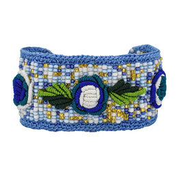 Unique Batik Rosita Bracelet: Blue