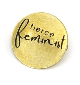 Fair Anita Brass Pin: Fierce Feminist