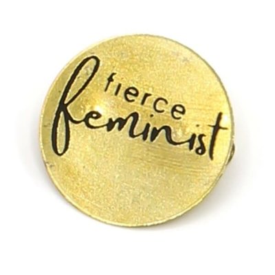 Fair Anita Brass Pin: Fierce Feminist