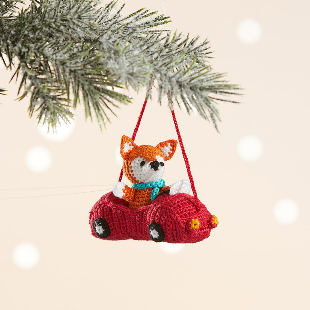 Serrv Racer Fox 2 Piece Ornament