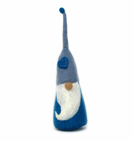 Global Crafts Winter Blues Heart Felt Gnome