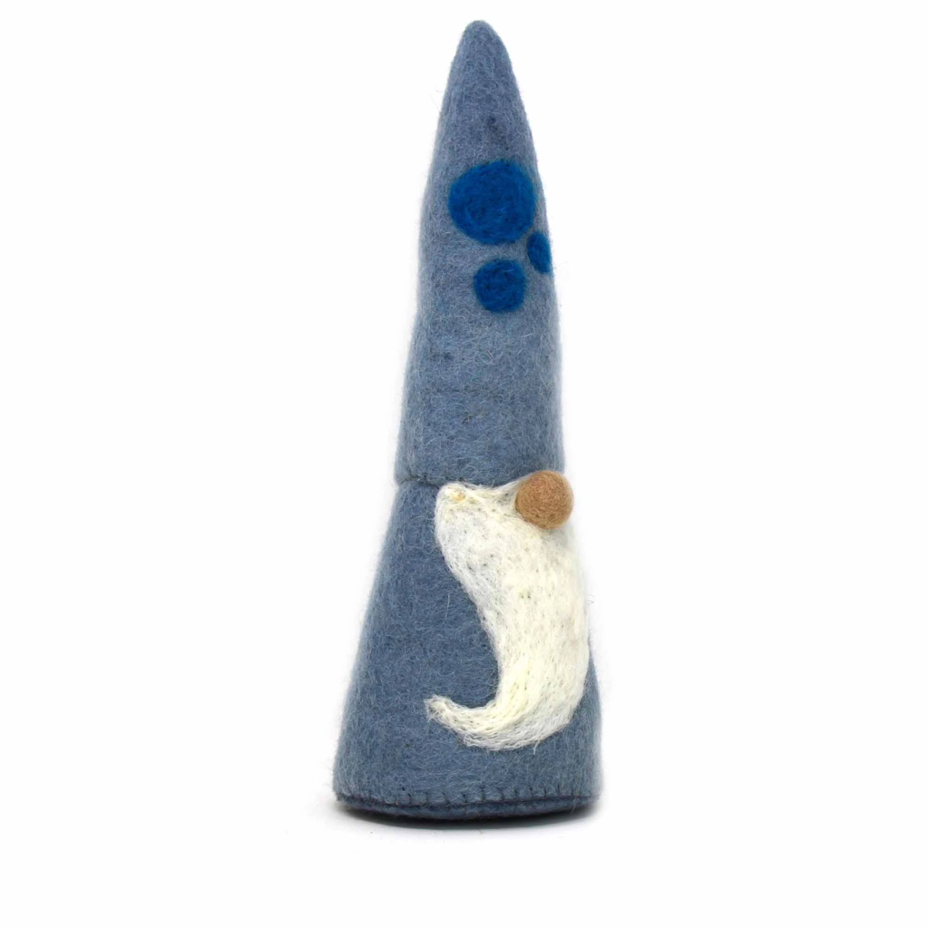 Global Crafts Winter Blues Dot Gnome