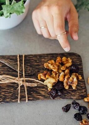 Ten Thousand Villages Palm Wood Serving Board