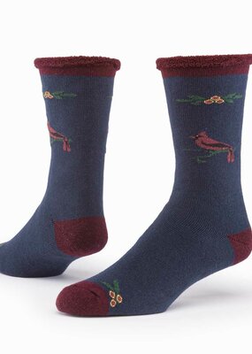 Maggie's Organics Merino Wool Snuggle Socks Cardinal  Blue