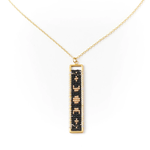Matr Boomie Adiya Lunar Dark Woven Bead Necklace