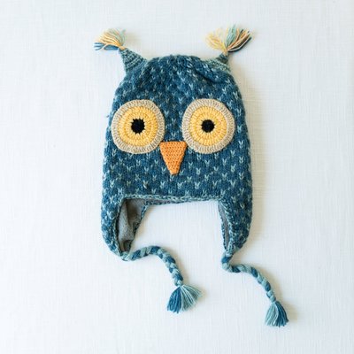 Andes Gifts Kids Animal Hat: Grey Owl