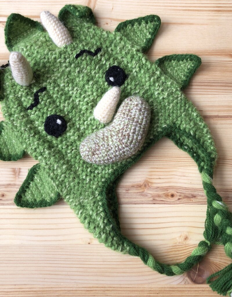 Andes Gifts Kids Animal Hat: Triceratops