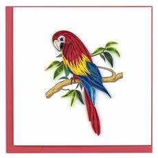 Quilling Card Parrot Quilled Card