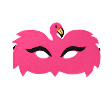 Minga Imports Felt Play Mask Flamingo