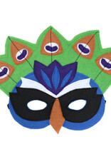 Minga Imports Felt Play Mask Peacock