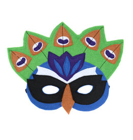 Minga Imports Felt Play Mask Peacock