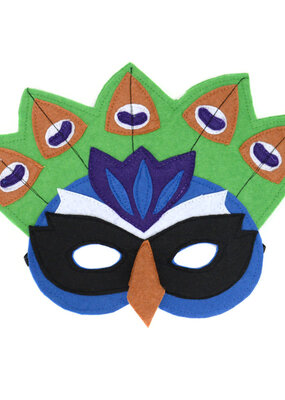 Minga Imports Felt Play Mask Peacock