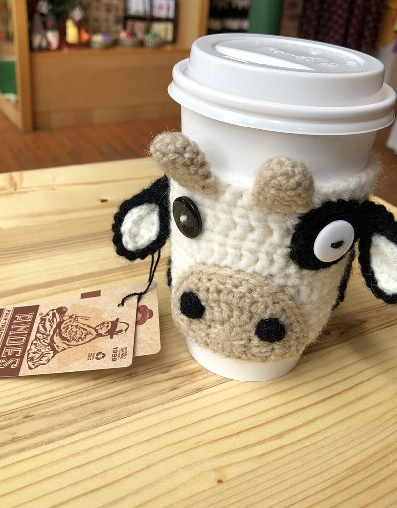 Andes Gifts Animal Cup Cozies: Cow