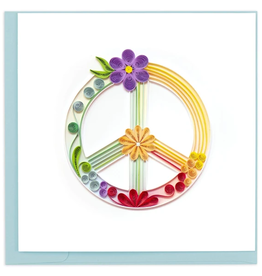 Quilling Card Peace Sign Quilled Card