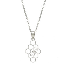 Serrv Beehive Silver-plated Necklace