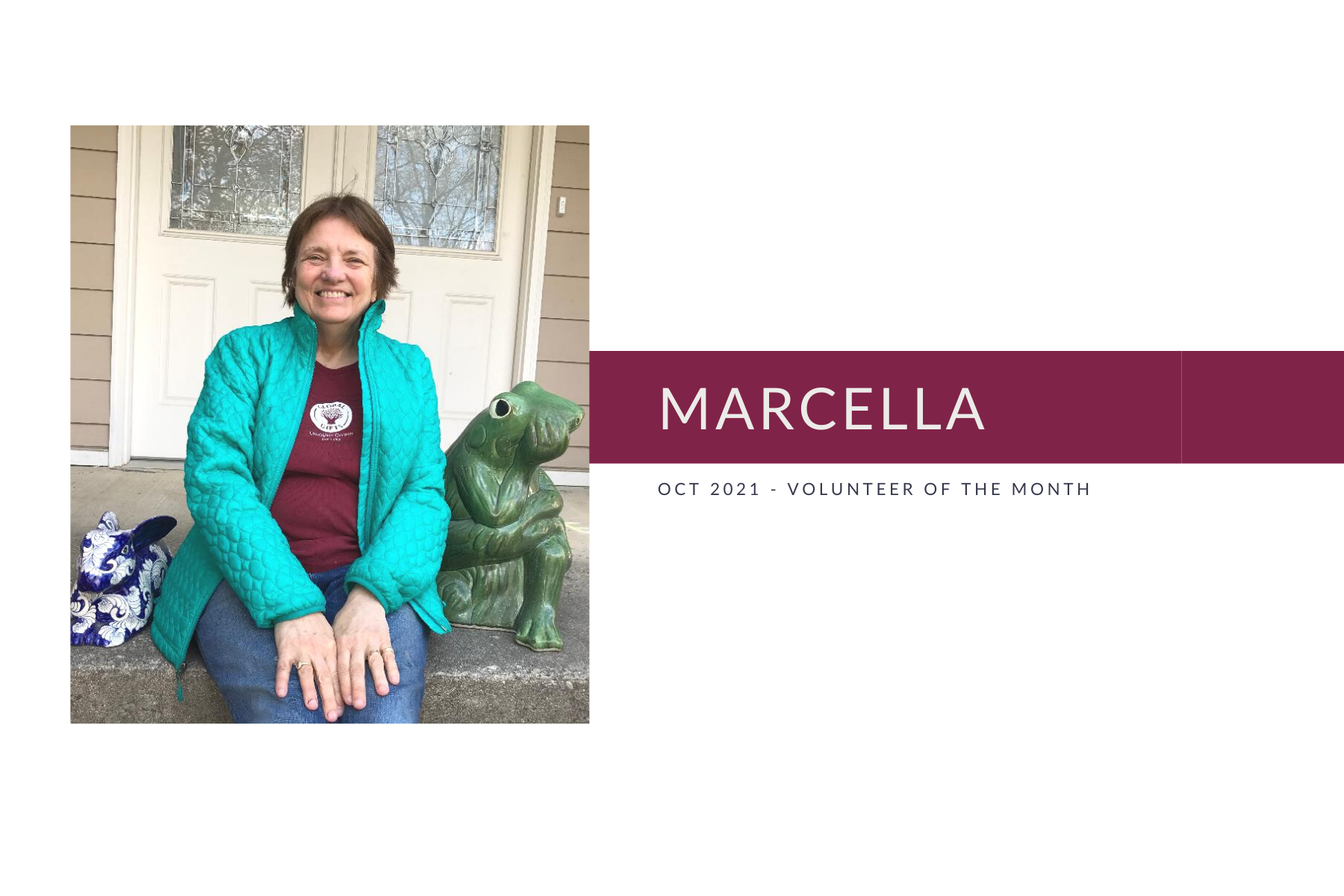 Meet Marcella: Volunteer of the Month (October 2021)