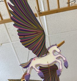 Tulia's Artisan Gallery Flying Mobile: Purple Unicorn