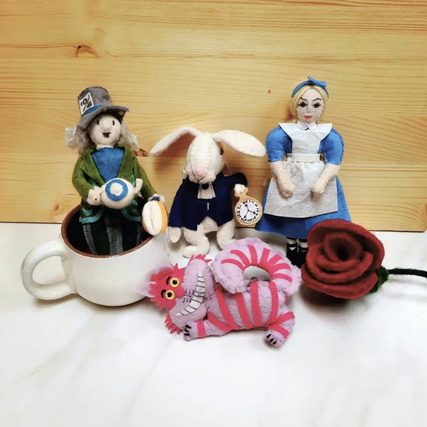Silk Road Bazaar Alice in Wonderland Felt Ornament