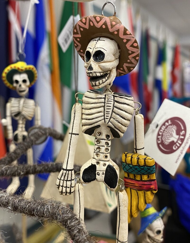 Inter-American Trading Hanging Skeleton Ornament - Extra Small