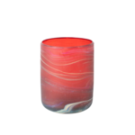 Ten Thousand Villages Fiery Sands Phoenician Glass Candleholder/Tumbler