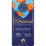 Divine Chocolate Milk Chocolate with Toffee and Sea Salt Large Bar 3oz