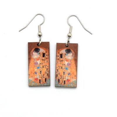 Dunitz & Co Art Dangle Earrings: The Kiss