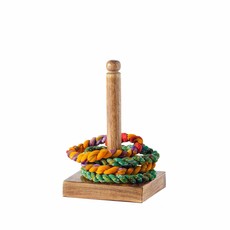 Matr Boomie Sari & Mango Wood Ring Toss Tabletop Game