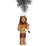 Silk Road Bazaar Cowardly Lion Felt Ornament