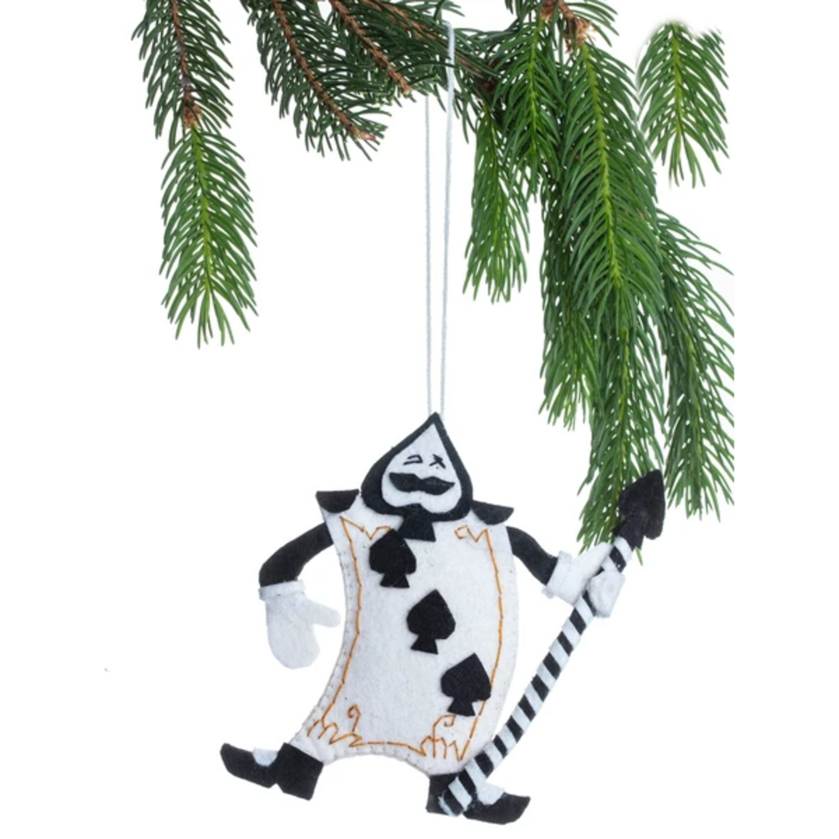 Silk Road Bazaar Card of Spades Felt Ornament