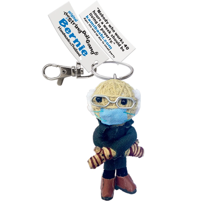 Kamibashi Bernie with Mittens String Doll Keychain