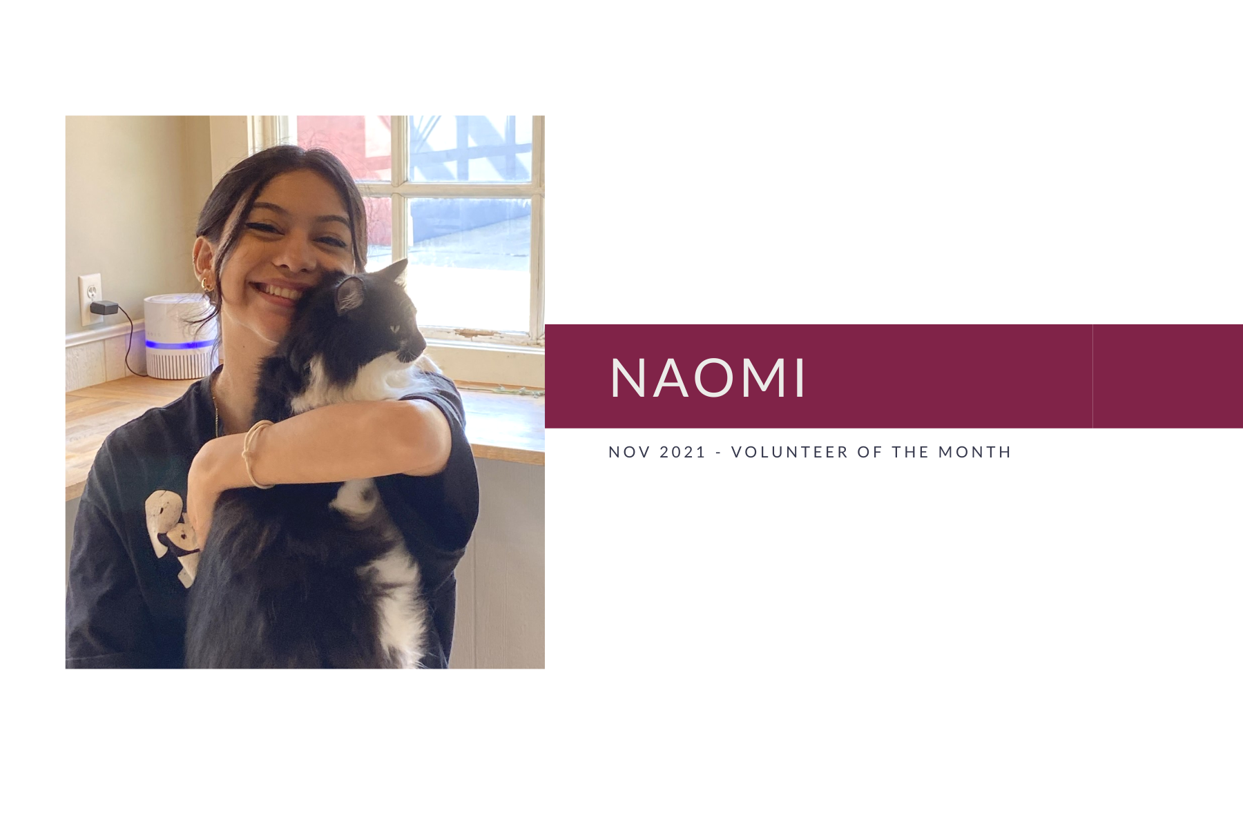 Meet Naomi: Volunteer of the Month (November 2021)