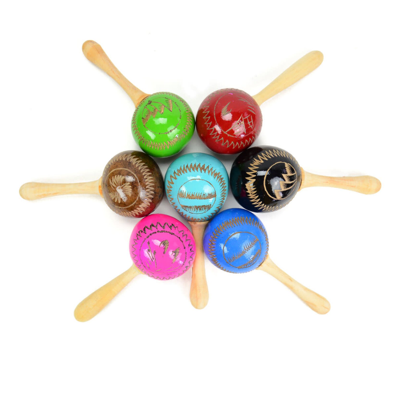 Minga Imports Painted Gourd Maracas