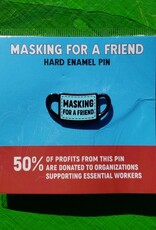 Microcosm Masking for a Friend Hard Enamel Pin