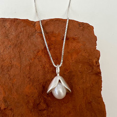 Women's Peace Collection Acorn Pearl Sterling Silver Necklace
